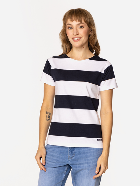Футболка бавовняна жіноча Lee Cooper Noemi-5504 S Біла (5905991731122) - зображення 3