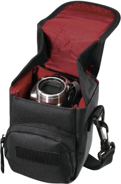 Torba na aparat fotograficzny Hama Valetta 90 Black (4047443428028) - obraz 4