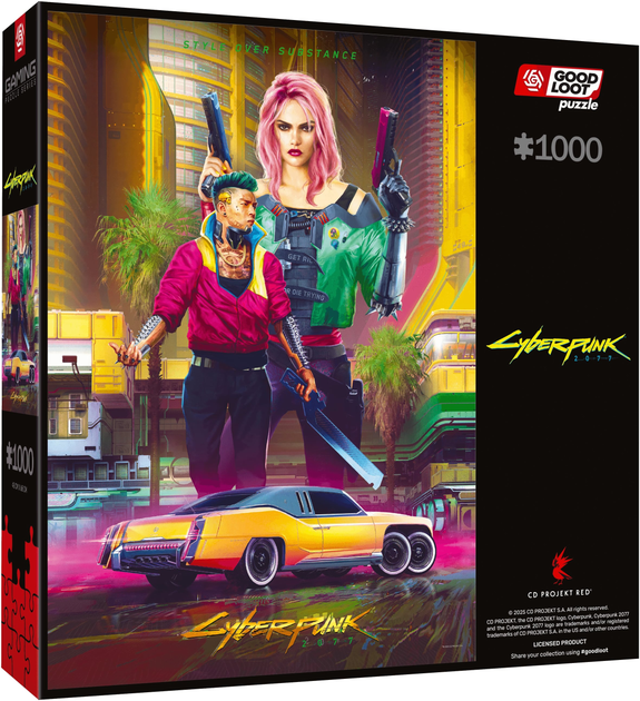 Puzzle GOOD LOOT Cyberpunk 2077 Kitsch Style 1000 elementów (5908305249696) - obraz 4