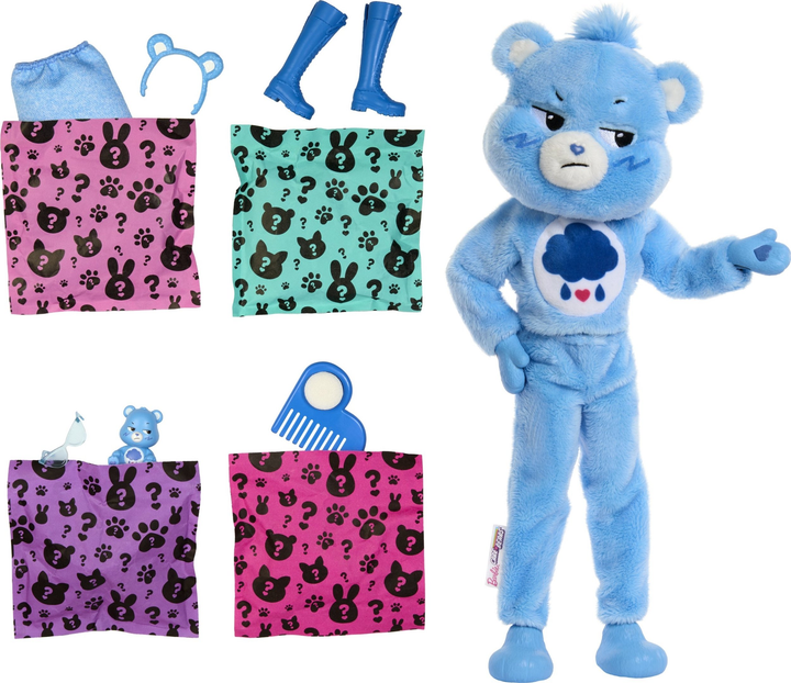 Lalka Mattel Barbie Cutie Reveal Care Bears JCN96 (0194735273867) - obraz 4