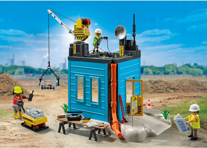 Набір дитячих іграшок Playmobil Action Heroes Будівельний майданчик 71650 (4008789716507) - зображення 3