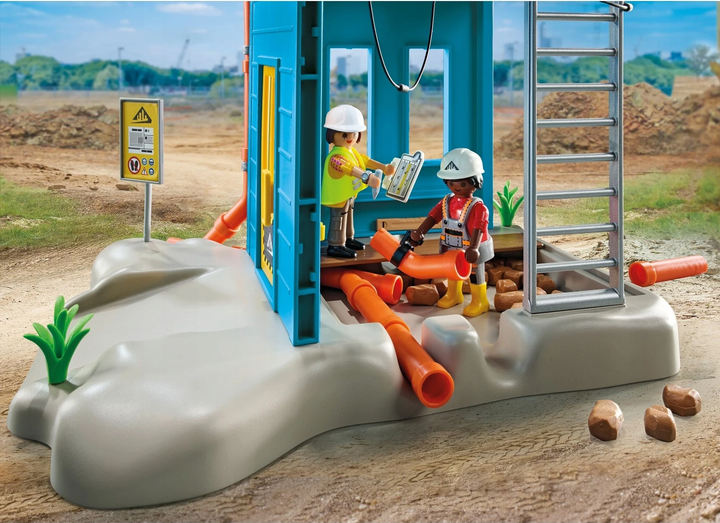 Набір дитячих іграшок Playmobil Action Heroes Будівельний майданчик 71650 (4008789716507) - зображення 6