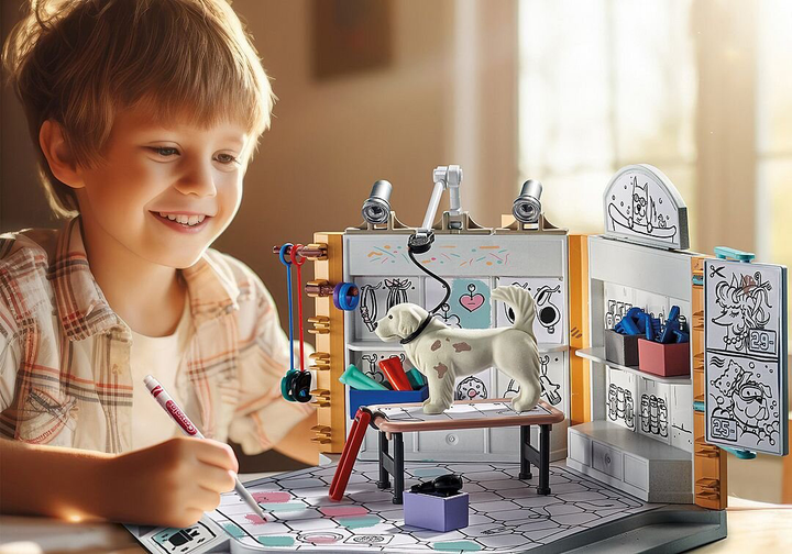 Zestaw zabawek dla dzieci Playmobil Color Salon dla psów 71514 (4008789715142) - obraz 4