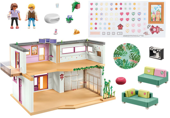 Zestaw zabawek dla dzieci Playmobil My Life Dom z ogrodem zimowym 71607 (4008789716071) - obraz 3