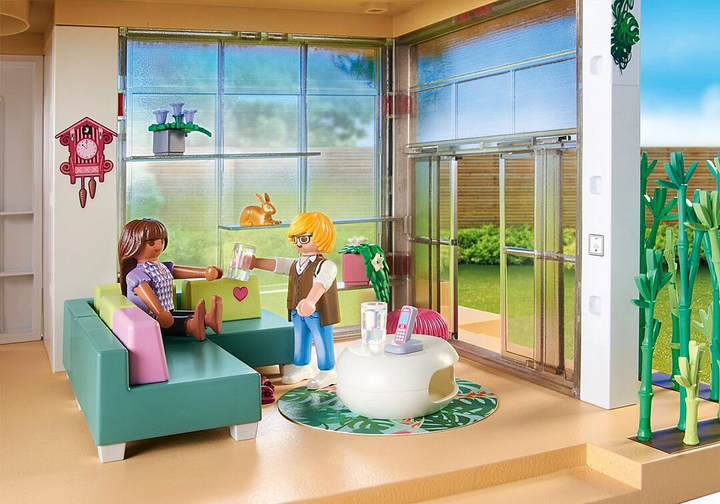 Zestaw zabawek dla dzieci Playmobil My Life Dom z ogrodem zimowym 71607 (4008789716071) - obraz 4