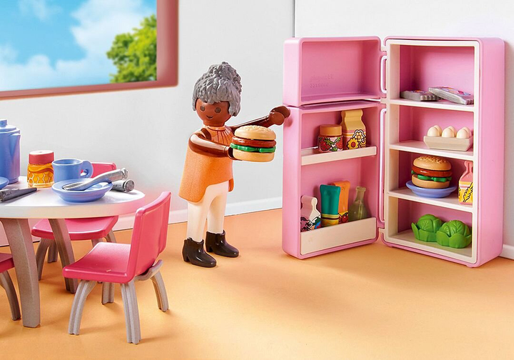 Zestaw zabawek dla dzieci Playmobil My Life Kuchnia z jadalnią 71608 (4008789716088) - obraz 4