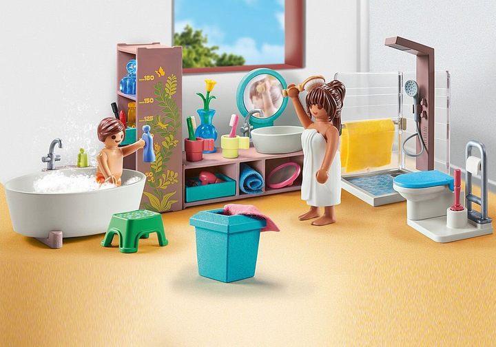 Дитячий ігровий набір Playmobil My Life Ванна кімната 71611 (4008789716118) - зображення 4