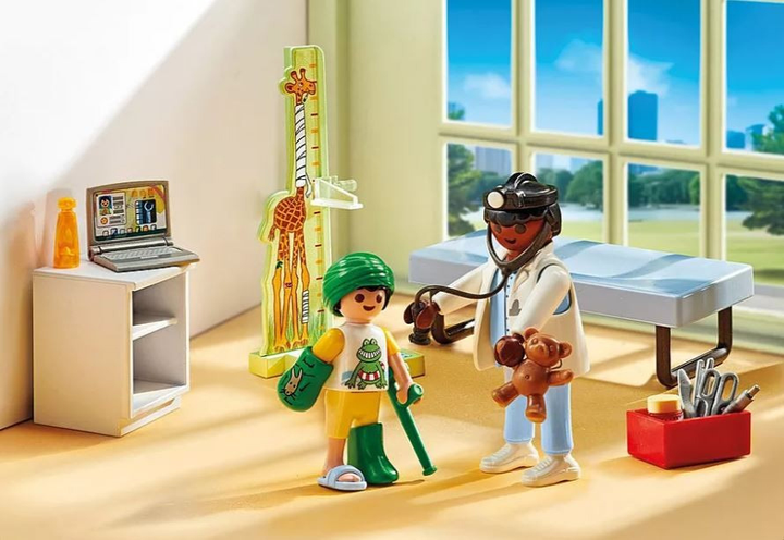 Іграшковий набір Playmobil Action Heroes Педіатр з ведмедиком 71619 (4008789716194) - зображення 4