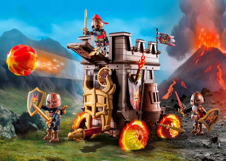 Ігровий набір Playmobil Novelmore Бойовий віз із вогняною гарматою 71643 (4008789716439) - зображення 4