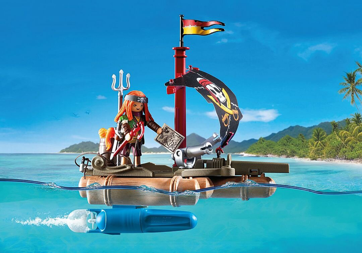 Ігровий набір Playmobil Pirates Піратський пліт зі скарбами 71794 (4008789717948) - зображення 4