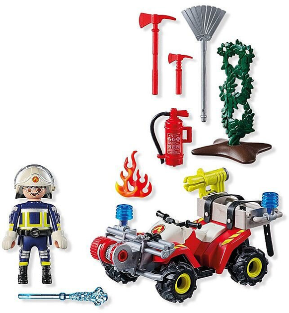 Дитячий ігровий набір Playmobil Action Heroes Пожежна машина в дії 71825 (4008789718259) - зображення 3