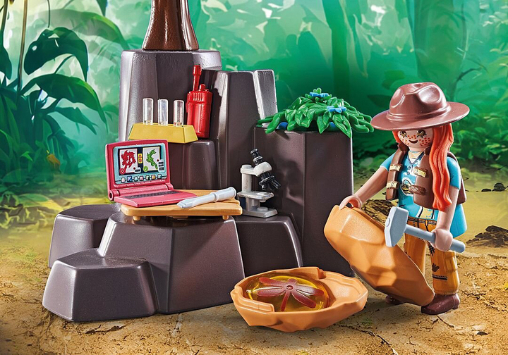 Дитячий ігровий набір Playmobil Dinos Брахіозавр з кораблем на повітряній подушці 71819 (4008789718198) - зображення 7