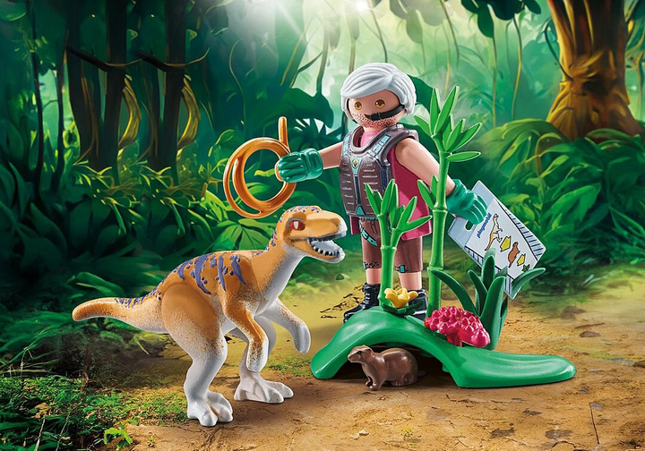 Дитячий ігровий набір Playmobil Dinos Velociraptor 71823 (4008789718235) - зображення 4