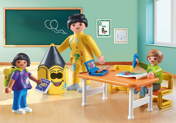 Дитячий ігровий набір Playmobil Перший день школи 71965 (4008789719652) - зображення 3