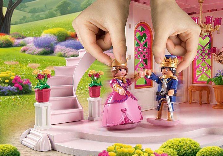 Дитячий ігровий набір Playmobil Princess Magic Замок принцеси з королівською парою 71845 (4008789718457) - зображення 7