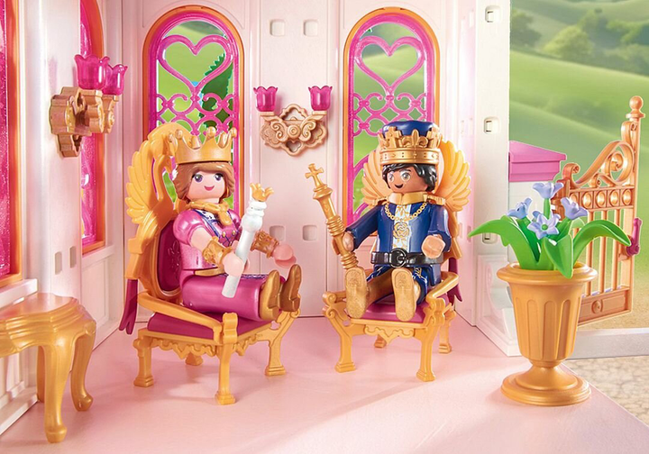 Дитячий ігровий набір Playmobil Princess Magic Замок принцеси з королівською парою 71845 (4008789718457) - зображення 8