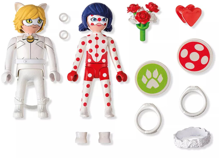 Дитячий ігровий набір Playmobil Miraculum: Весільні мрії Ледіберд і Чорного Кота 71865 (4008789718655) - зображення 3