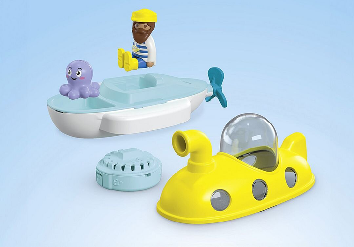 Zabawka do kąpieli Playmobil Junior Aqua & Tinti Kolorowa łódź podwodna 71440 (4008789714404) - obraz 5