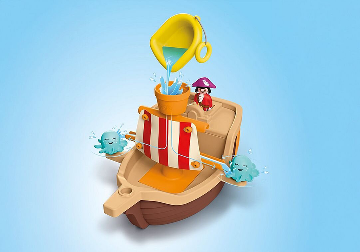 Набір дитячих іграшок Playmobil Junior Aqua & Disney: Піратський корабель Пітера Пена 71769 (4008789717696) - зображення 7