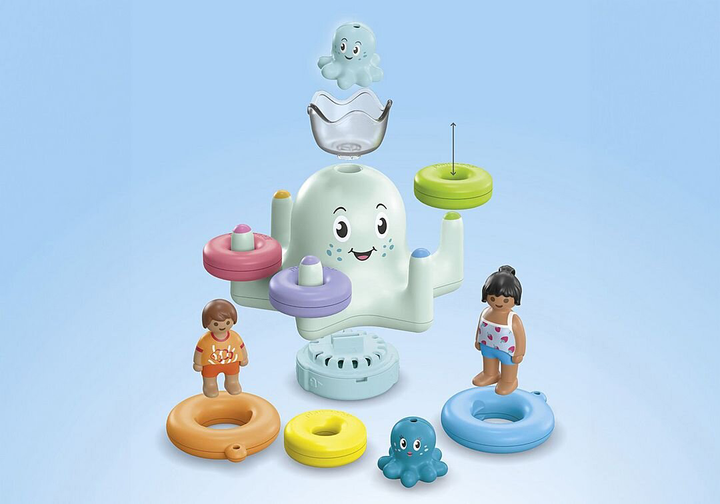 Іграшка для купання Playmobil Junior Aqua & Tinti Восьминіг кольоровий 71438 (4008789714381) - зображення 6