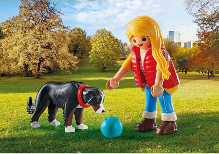 Набір фігурок Playmobil My Life Дівчинка з вівчаркою 71738 (4008789717382) - зображення 3