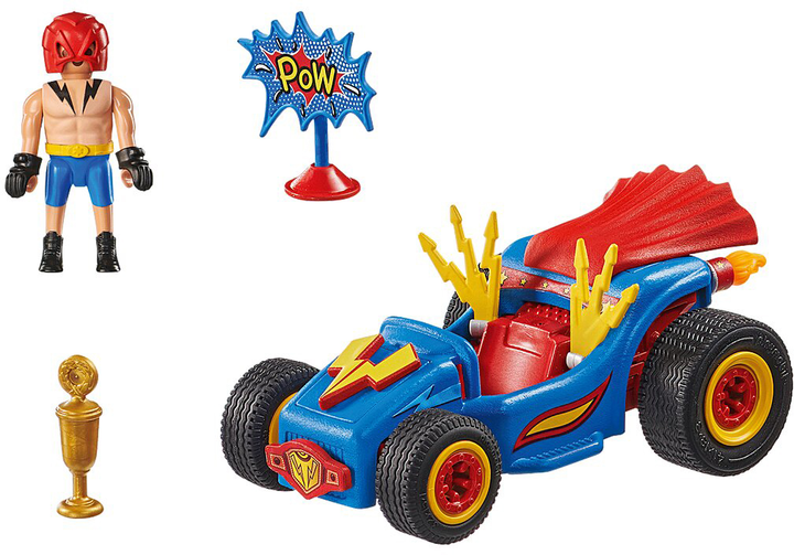 Гоночна машинка Playmobil Funstars: Рестлер 71632 (4008789716323) - зображення 3