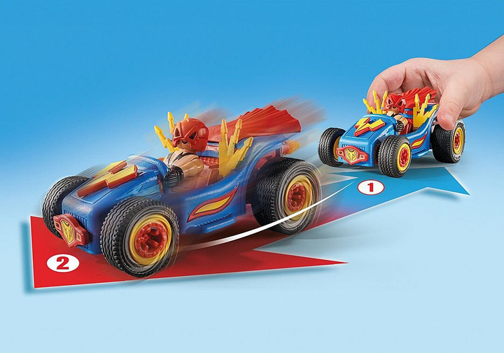 Гоночна машинка Playmobil Funstars: Рестлер 71632 (4008789716323) - зображення 4