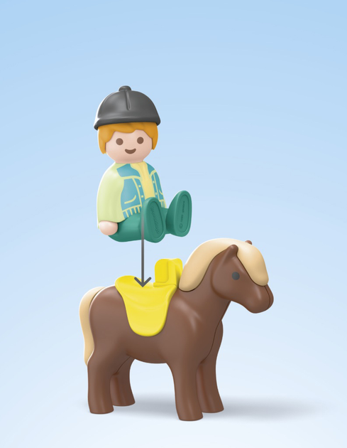 Zabawka dla niemowląt Playmobil Junior Przygoda na gospodarstwie z traktorem, przyczepą i zwierzętami 71656 (4008789716569) - obraz 6