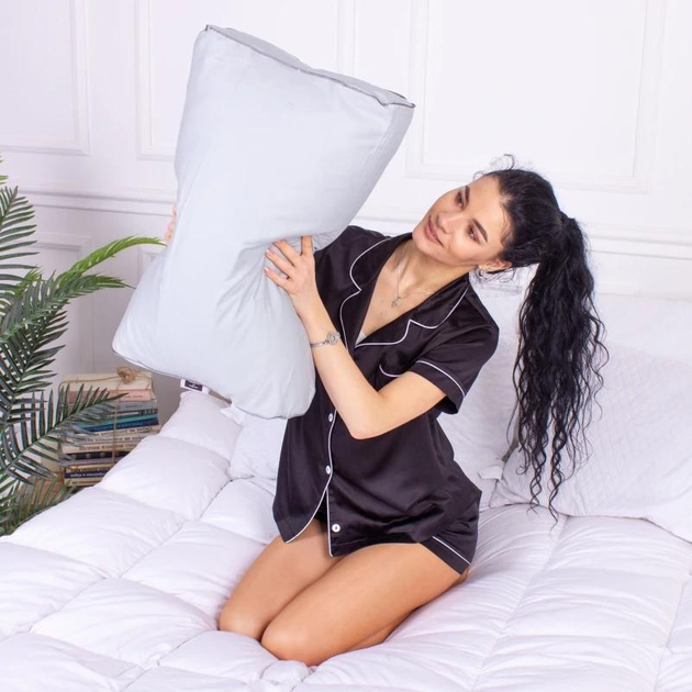 Подушка ортопедична (стружка Memory) MirSon №4150 Delicate Satin 0251 Skyline 49х32х10.5 см від Rozetka на платформі USKIDKA Акція на Подушка ортопедична (стружка Memory) MirSon №4150 Delicate Satin 0251 Skyline 49х32х10.5 см від Rozetka
