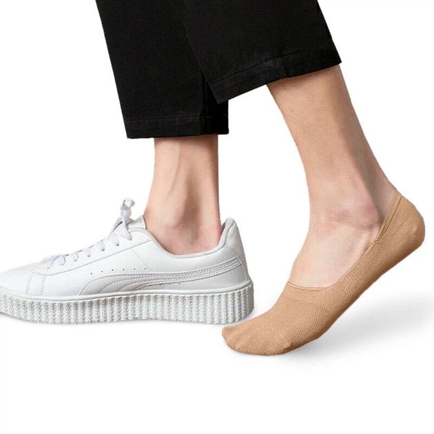 Бесшовные дышащие следы с силиконом бежевые ORGANIC cotton JILL ANTONY 38-40 арт. 31001 - изображение 4