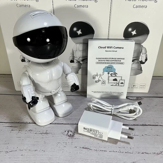 Цифрова поворотна Wi-Fi відеоняня Robot 2mp FullHD - зображення 5