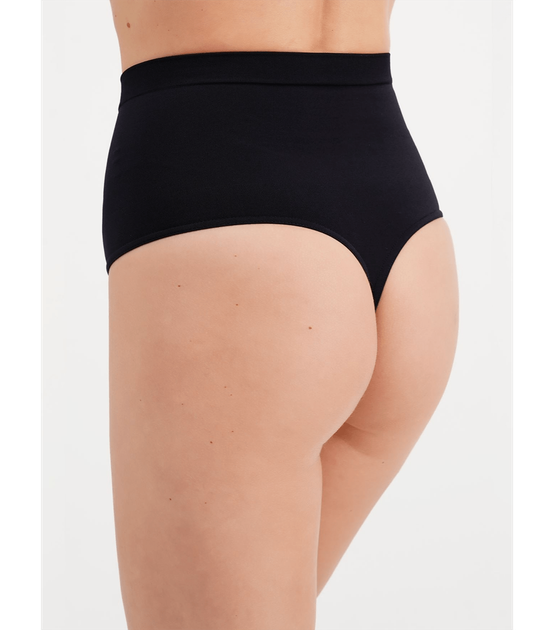 Моделирующие трусики-стринги GIULIA String High Waist Modelling - Giulia - STRING HIGH WAIST MODELLING - M/L - Black - изображение 2