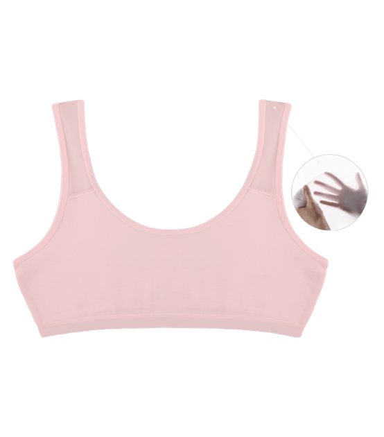 Подростковый топ однотонный с прозрачной вставкой на бретелях - Donella - 6071P - 158-164 см - Персиковый - Фото 1 Подростковый топ однотонный с прозрачной вставкой на бретелях - Donella - 6071P - 158-164 см - Персиковый - изображение 1