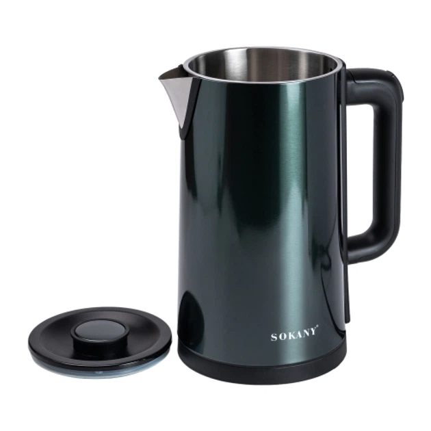 Электрочайник SOKANY SK-09018GR дисковый 3 л 2000 Вт - изображение 5