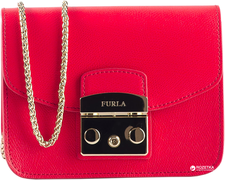 Женская сумка кожаная Furla Metropolis Mini Crossbody 884890 Ярко 