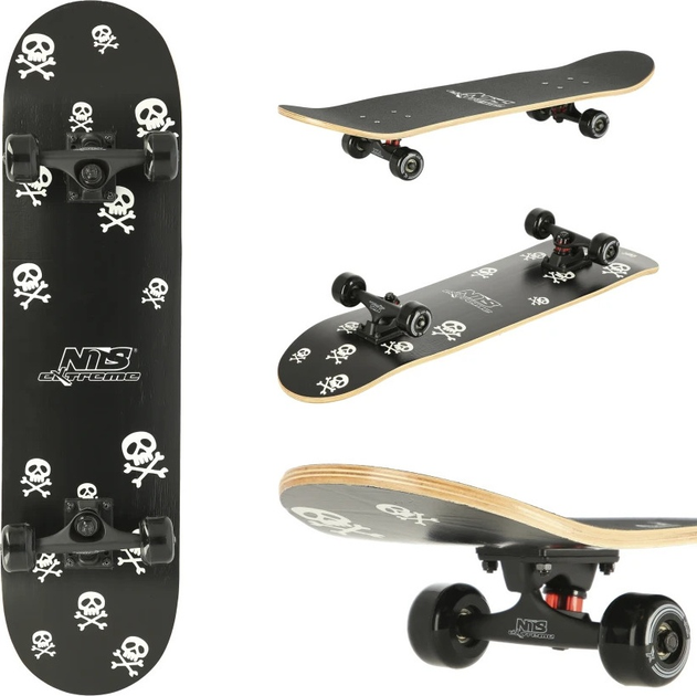 Скейтборд Nils Extreme CR3108SA Skulls (5907695597608) - зображення 8