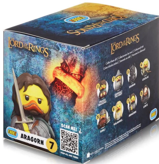 Kolekcjonerska figurka kaczuszka Numskull Tubbz Boxed Edition Lord of the Rings: Aragorn 7 (5056280455554) - obraz 3