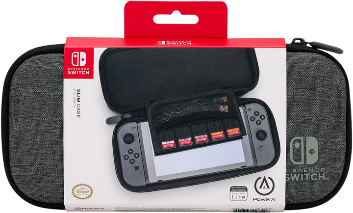 Etui PowerA Slim Case for Nintendo Switch Charcoal (0617885027246) - obraz 8