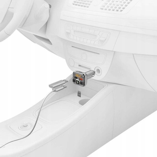 Transmiter FM Hama Bluetooth Hands-Free USB-A 18W (4007249141651) - obraz 3