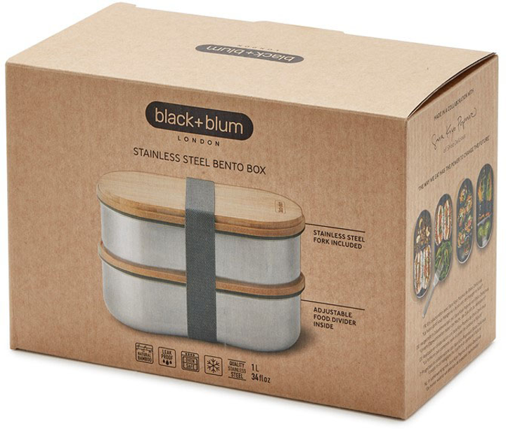 Zestaw lunch boxów Black Blum stalowych 2 szt (5060089726463) - obraz 8