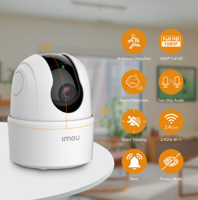 IP-камера Imou Ranger 2C 3MP 1080p IP-камера поворотная 360 камера (IPC-K2ECP-3H1W) - изображение 8