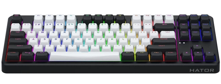Клавиатура HATOR Rockfall 3 Mecha TKL Wireless Orange ENG ANSI Black (HTK850) - изображение 4