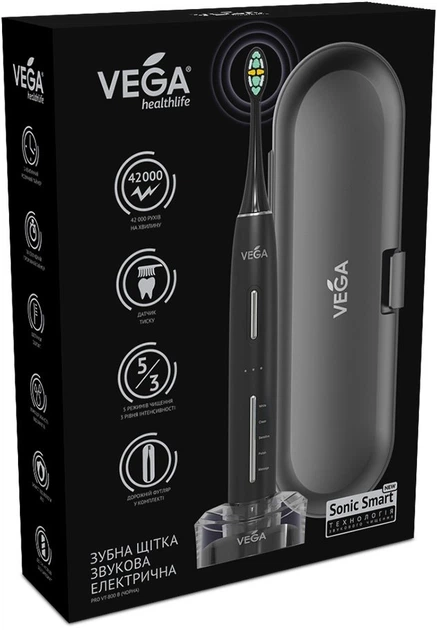 Электрическая зубная щетка Vega Sonic Smart Vega Pro VT-800 B