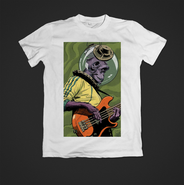 Футболка YOUstyle bass player 0697 XXL White - Фото 1 Футболка YOUstyle bass player 0697 XXL White - изображение 1