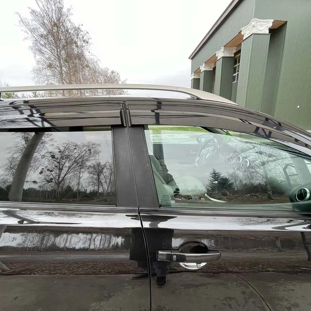 Дефлектори вікон вітровики Nissan Qashqai 2007-2014 скотч SunPlex (SP-S-76) - изображение 3