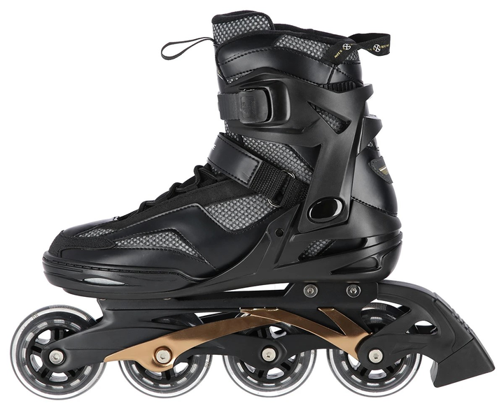 Łyżworolki Nils Extreme NA2150 Czarno-Złoty roz. 43 (5907695593372) - obraz 3