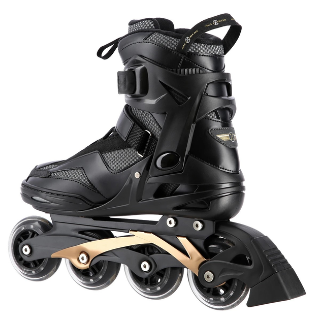 Łyżworolki Nils Extreme NA2150 Czarno-Złoty roz. 43 (5907695593372) - obraz 4