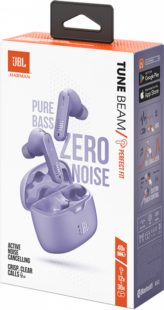 Słuchawki JBL Tune Beam Purple (6925281971099) - obraz 10