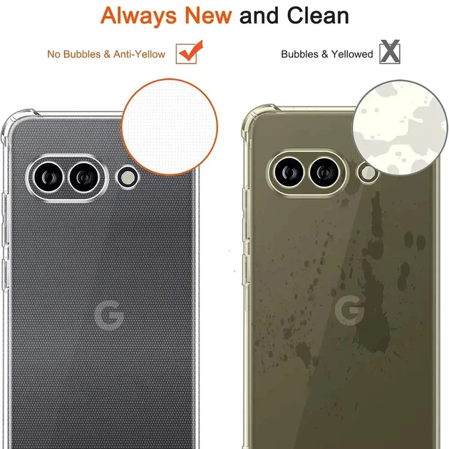 Прозрачный чехол AirBag для Google Pixel 9a - изображение 7