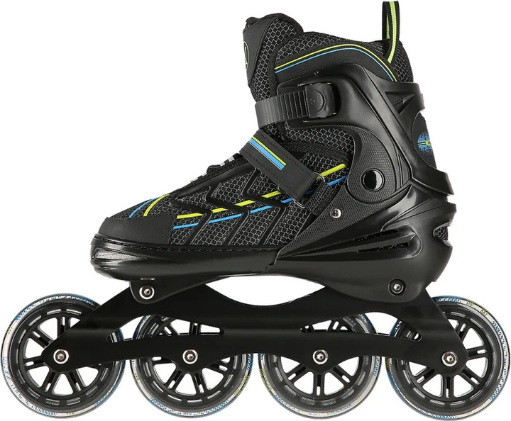 Ролики Nils Extreme NA1128 Чорно-Лаймові роз. XL (43-45) (5907695595024) - зображення 6